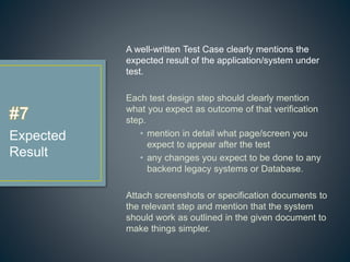 Best Practices for Test Case Writing | PPTX