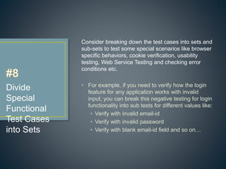 Best Practices for Test Case Writing | PPTX