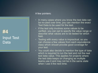 Best Practices for Test Case Writing | PPTX