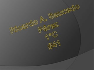 Ricardo A. Saucedo Pérez 1°C#41  