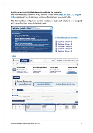 ALMA ANALYTICS internal training document IRAM - University of Western ...