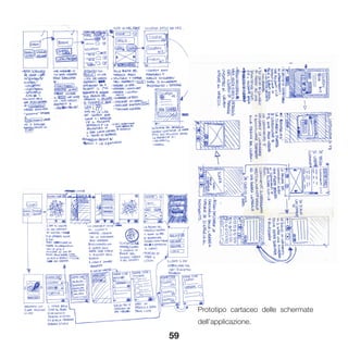 59
Prototipo cartaceo delle schermate
dell’applicazione.
 