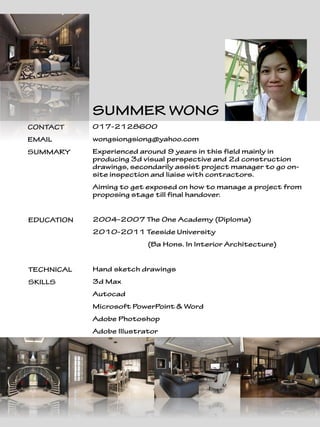 resume Summerwong