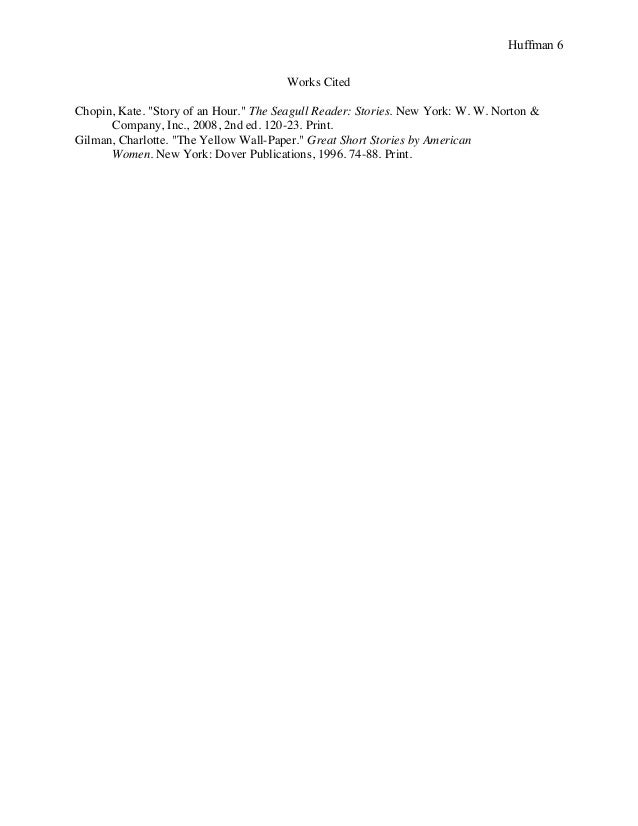1920 short story works cited short story