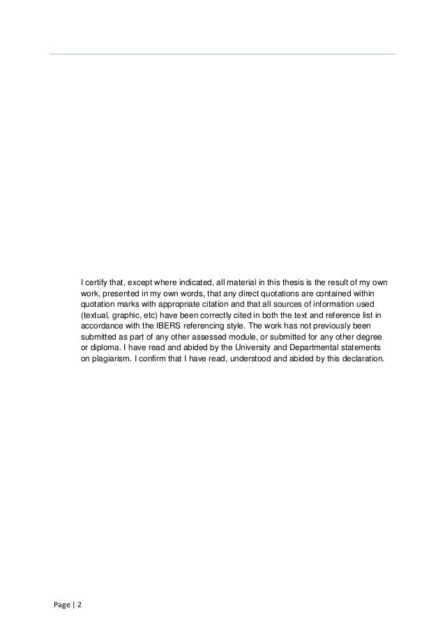 Countryside management dissertation