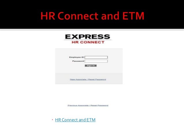 express associate orientation hr connect express