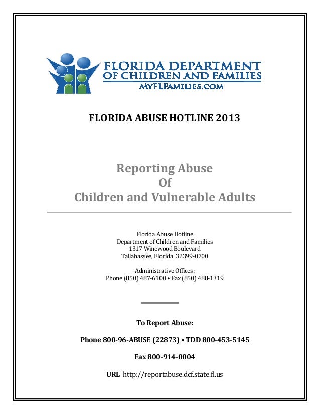 REPORTING ABUSE OR CHILDREN AND VULNERABLE ADULTS