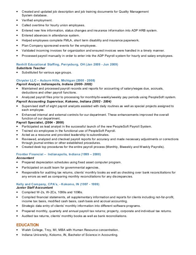 tax consultant resume