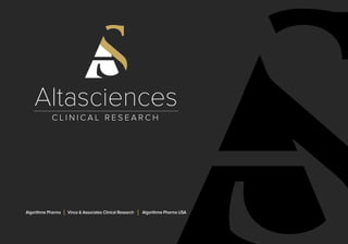 Algorithme Pharma | Vince & Associates Clinical Research | Algorithme Pharma USA
 
