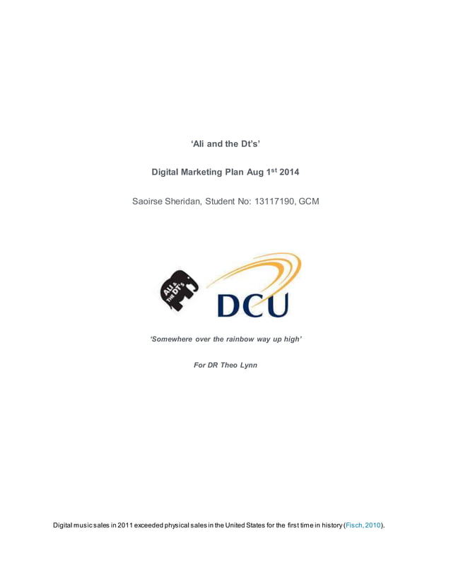Ali & the DT_s Digital Marketing Plan Aug 1st 2014 PDF