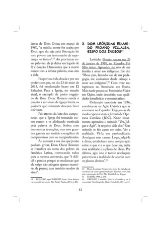 3. DOM LEÔNIDAS EDUAR-
DO PROAÑO VILLALBA,
BISPO DOS ÍNDIOS14
 