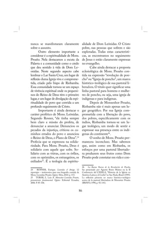 Episcopado e profecia: Las Casas, Proaño e Romero.