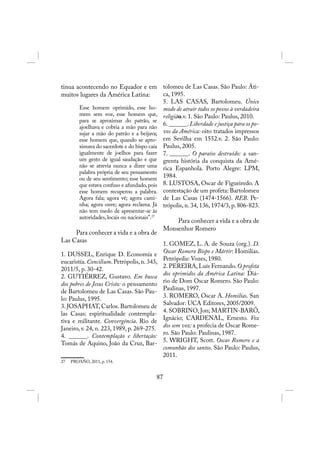 Episcopado e profecia: Las Casas, Proaño e Romero.