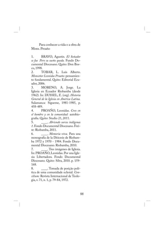 Episcopado e profecia: Las Casas, Proaño e Romero.