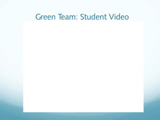 Green Team: Student Video

 