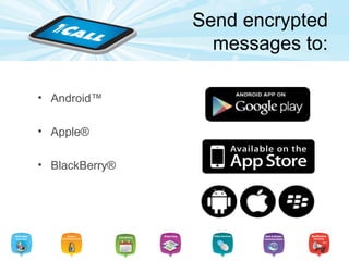 9 out of 10 clinicians have a smartphone
and tablet
- Mobile Trends Report 2013
73 percent of clinicians text each other about
work
- Information Week “Text Messaging Between
Clinicians Increasing in Hospitals”
These communications need to be secure.
 