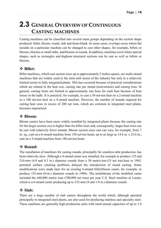 BSP Project (Based on Continuous Casting) [Final] | PDF