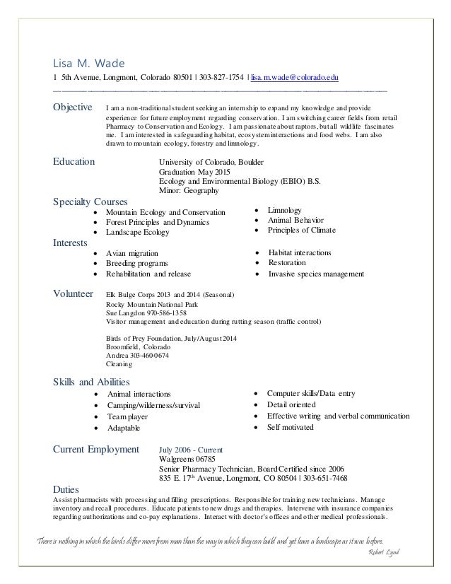 Eco Resume