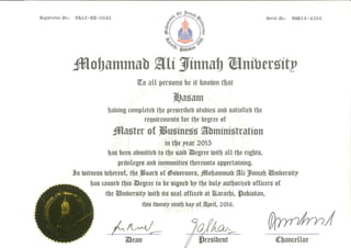 MBA Degree | PDF