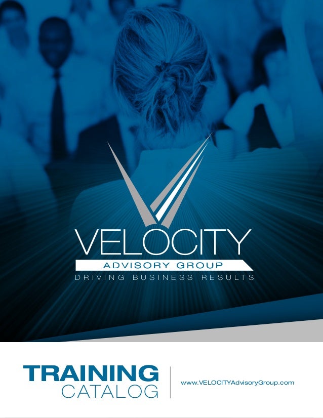 2015 Velocity Training Catalog
