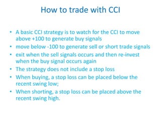 Commodity Channel Index CCI | PPTX
