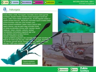 WWW
                                                                                      NATURA ZIENTZIAK, DBH 1
  HASI  ...