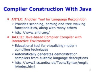 Compiler Construction introduction | PPT