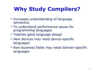 Compiler Construction introduction | PPT