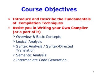 Compiler Construction introduction | PPT