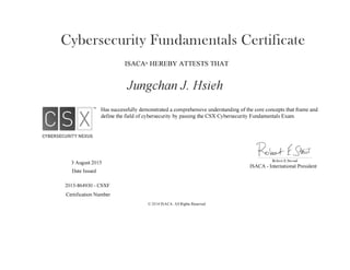 CSX Certificate