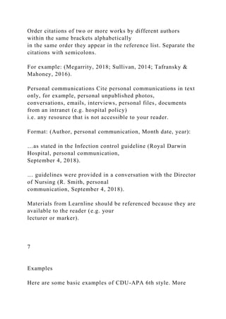 Cdu Examples 1 CDU APA 6th Referencing Style Guide (Febru.docx