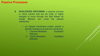 Passive Process CELL TRANSPORT PROCESS | PPTX