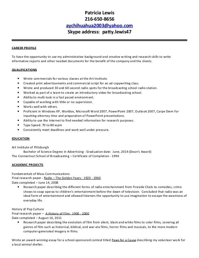 professional resume writer