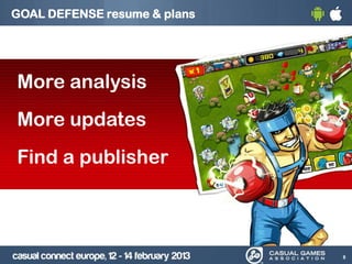 GOAL DEFENSE resume & plans
More analysis
More updates
Find a publisher
8
