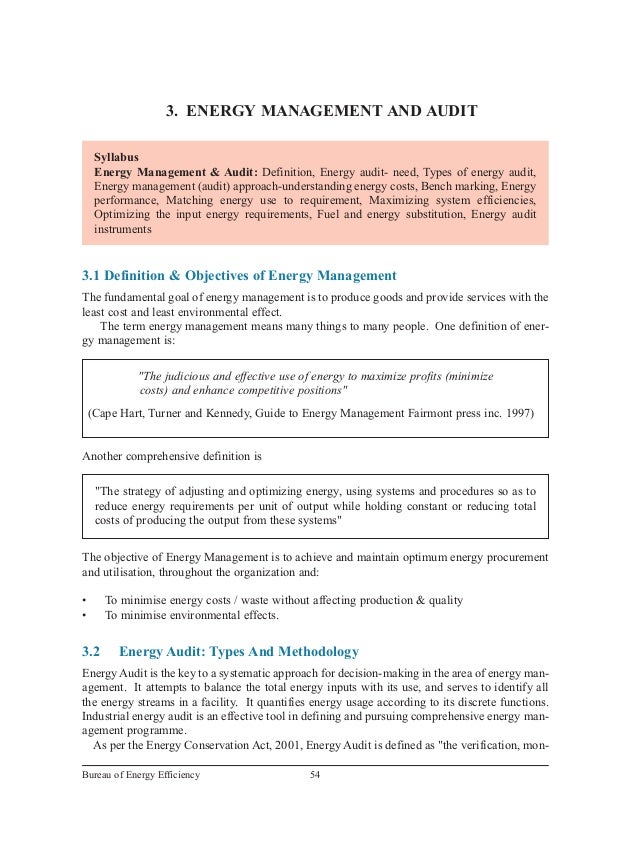 Energy Management Audit