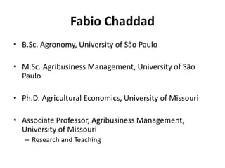 Cooperative Agribusiness Development: What are we learning in Latin America? 