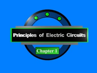 Principles of Electric Circuits - Floyd © Copyright 2006 Prentice-Hall
Chapter 1
Chapter 1
 