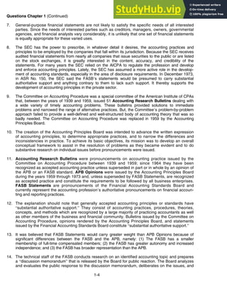 1 CHAPTER 1 Financial Accounting And Accounting Standards ASSIGNMENT ...