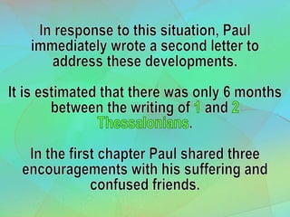 1 Choices Have Consequences 2 Thessalonians 1