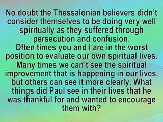 1 Choices Have Consequences 2 Thessalonians 1