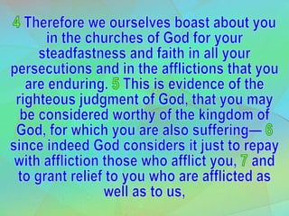 1 Choices Have Consequences 2 Thessalonians 1
