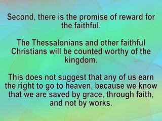 1 Choices Have Consequences 2 Thessalonians 1