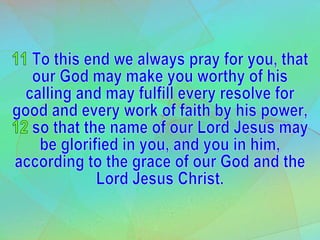 1 Choices Have Consequences 2 Thessalonians 1