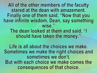 1 Choices Have Consequences 2 Thessalonians 1