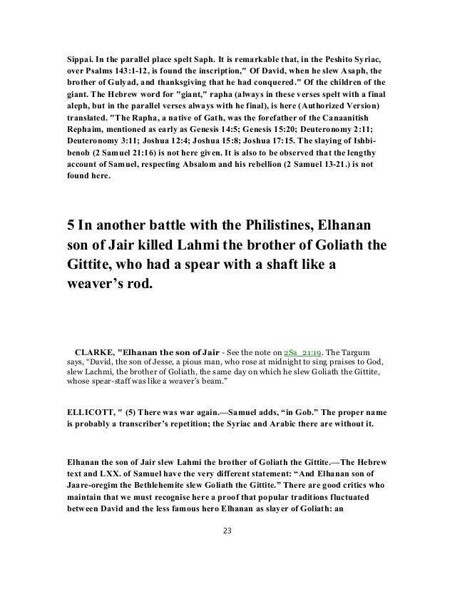 1 Chronicles 20 Commentary