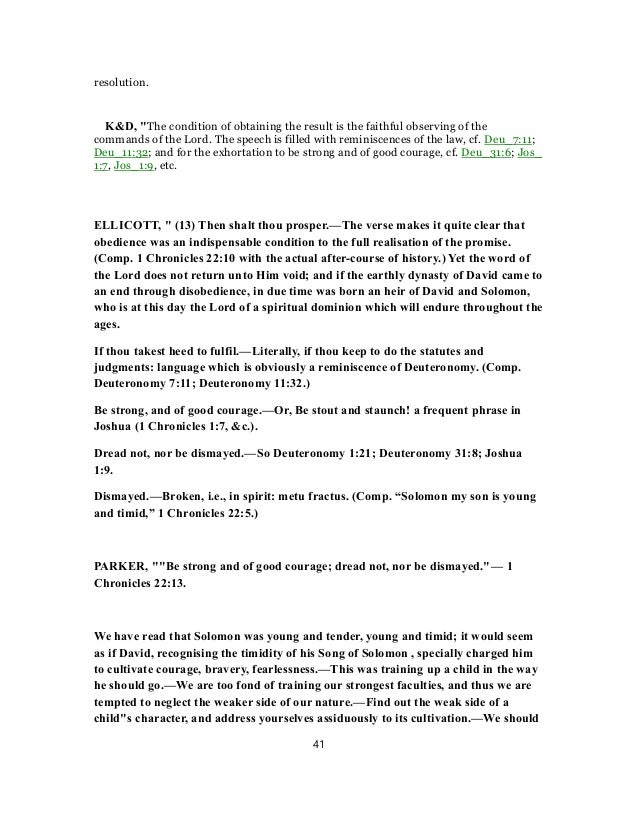 1 Chronicles 22 Commentary