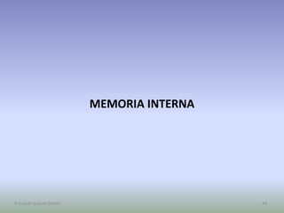 MEMORIA INTERNA
34A cura di Jacques Bottel
 