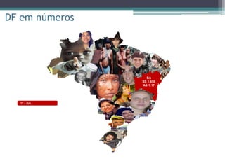 BA
SS 1:650
AS 1:17
DF em números
1º - BA
 