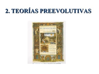 Portada de un Antiguo Tratado de Zoología. 2. TEORÍAS PREEVOLUTIVAS 