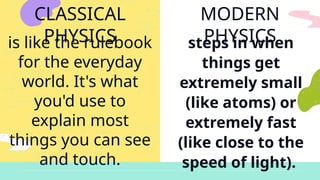 Classical vs. Modern Physics and Theory of Relativity.pptx